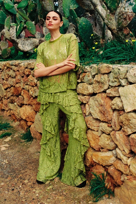 Refined Department groene dames broek | Sfeerbeeld, In situatie