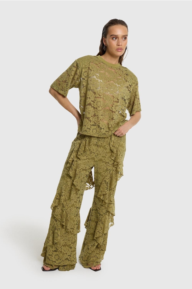 Refined Department groene dames broek | Model