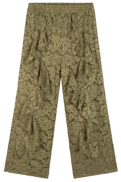 Refined Department groene dames broek | Vooraanzicht
