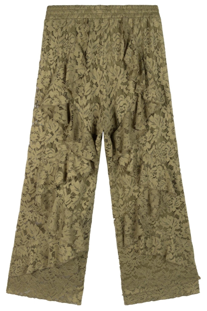 Refined Department groene dames broek | Achteraanzicht