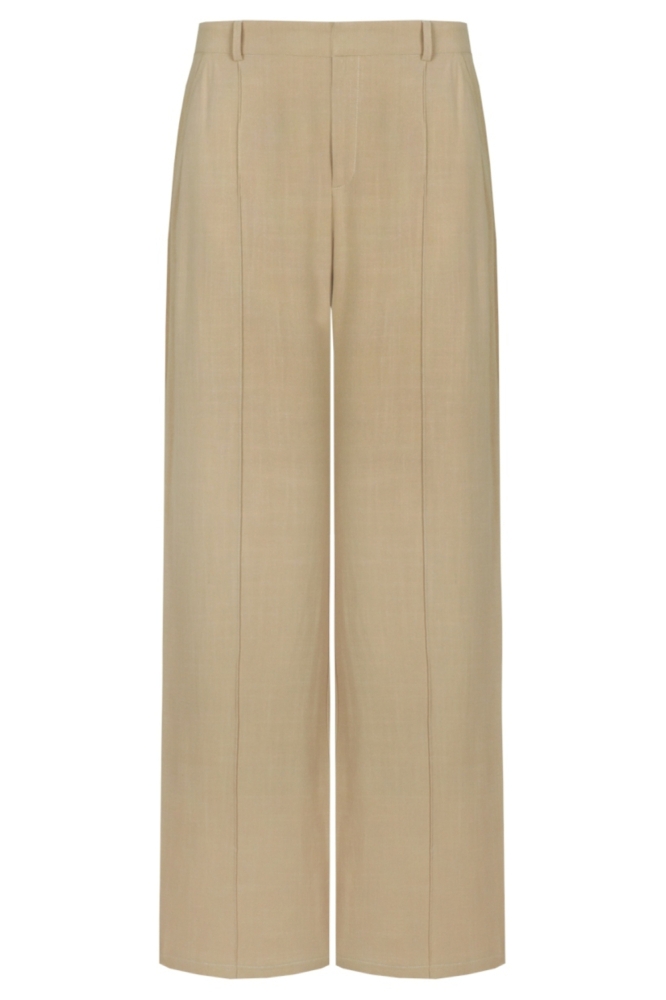 C&S The Label groene dames broek | Vooraanzicht