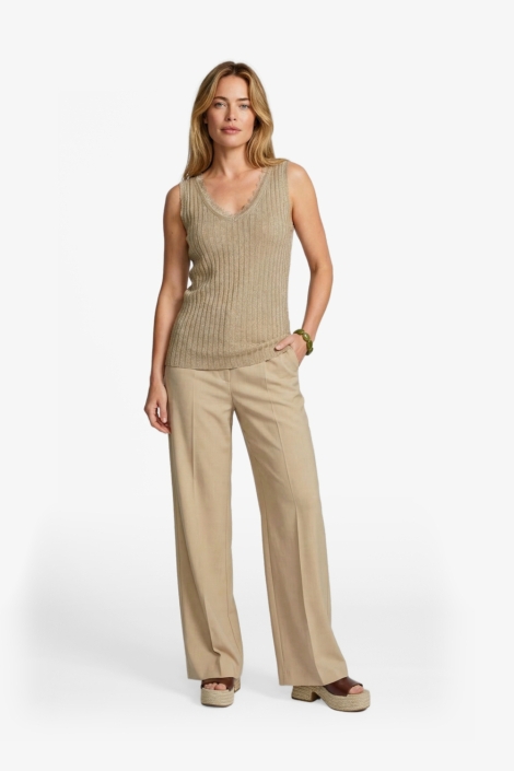 C&S The Label groene dames broek | Model