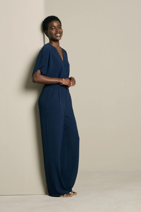 LolaLiza blauwe dames jumpsuit | Model zijaanzicht