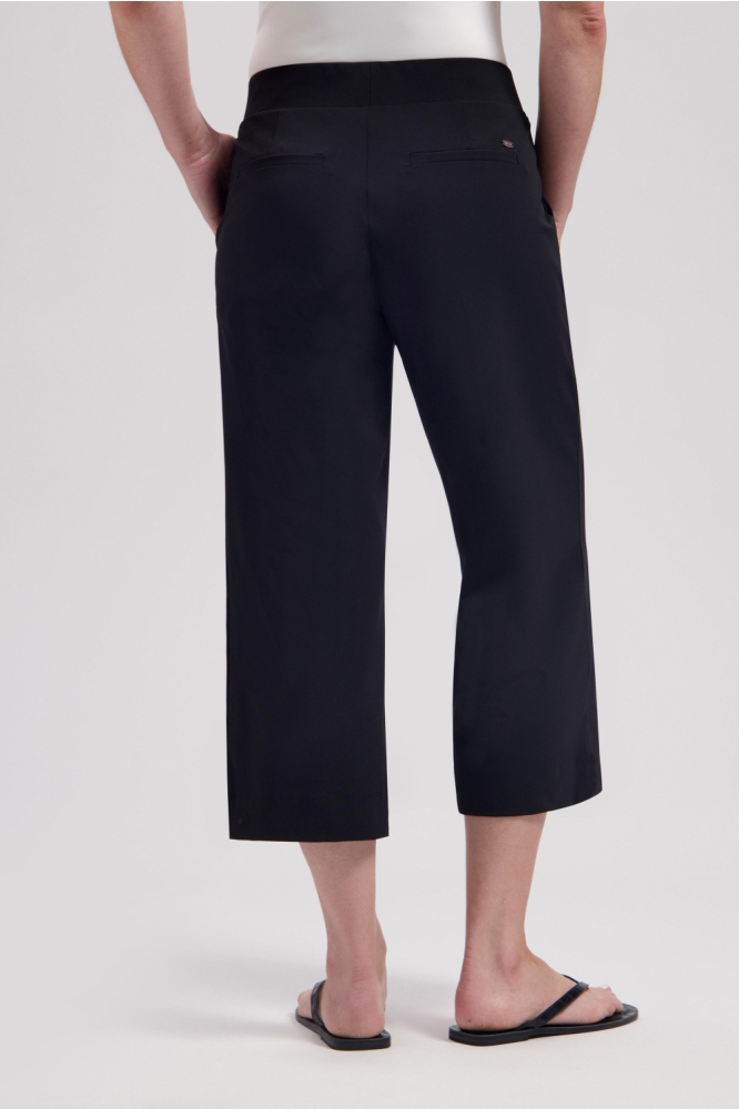 Lady Day zwarte dames broek | Model achteraanzicht