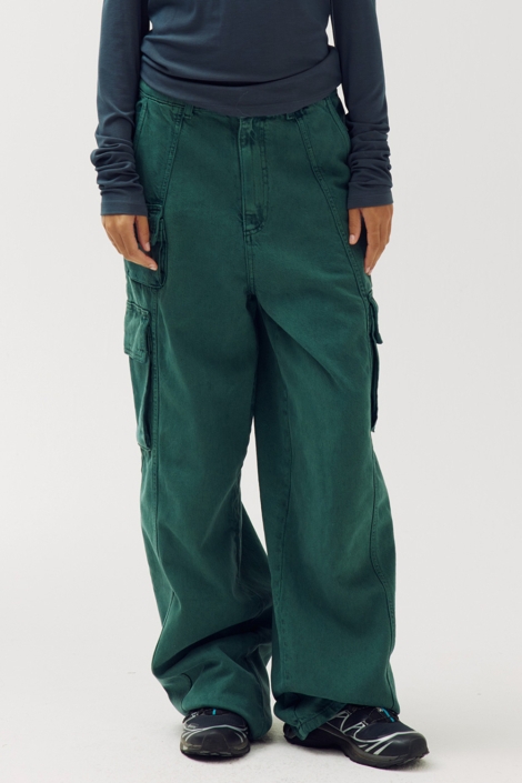 Harper & Yve groene dames jeans | Model vooraanzicht