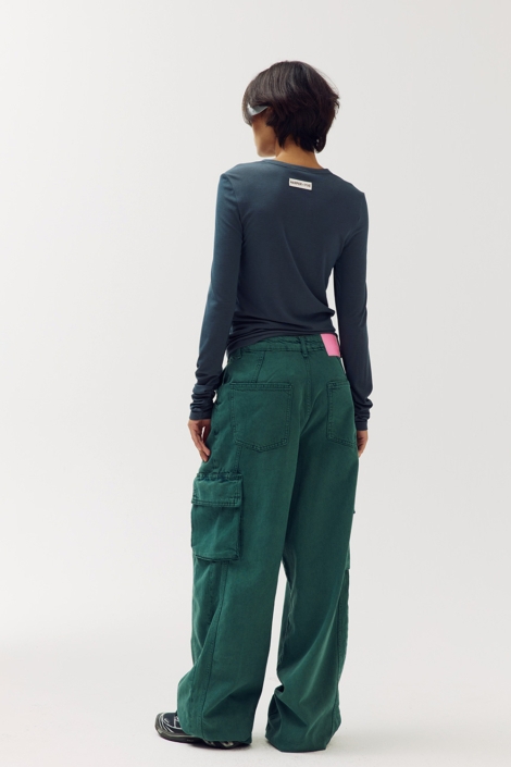 Harper & Yve groene dames jeans | Model