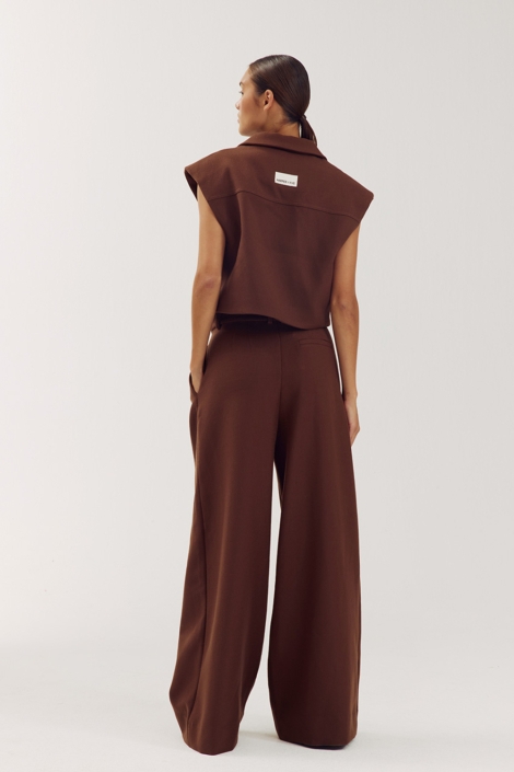 Harper & Yve bruine dames broek | Model