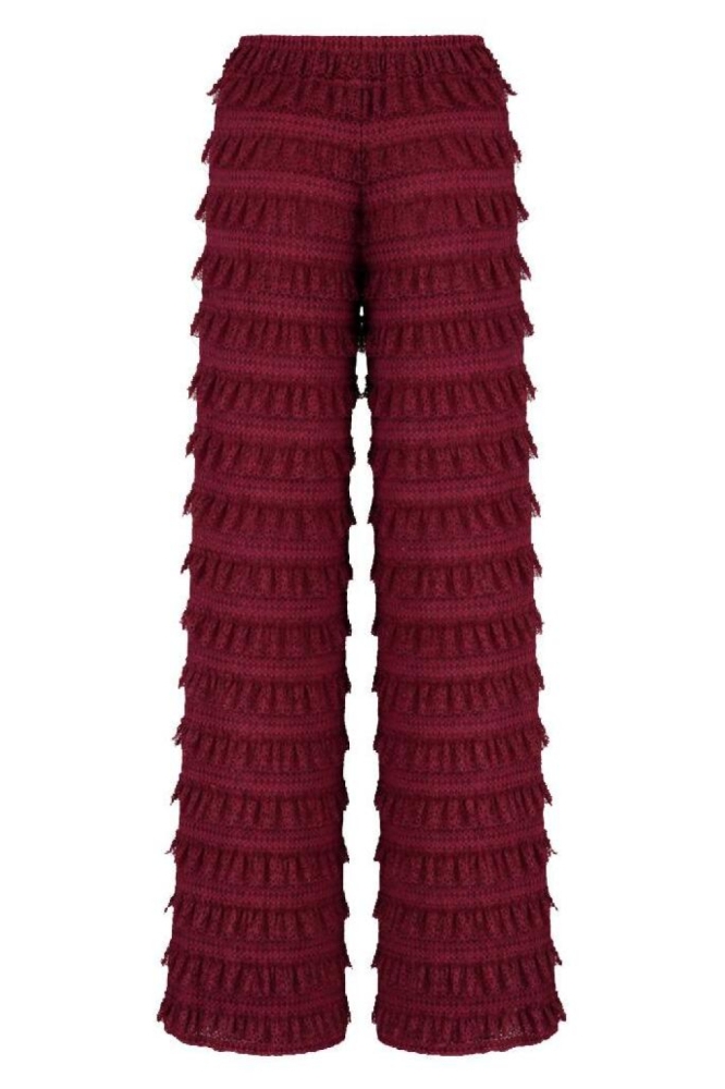 Harper & Yve rode dames broek | Achteraanzicht