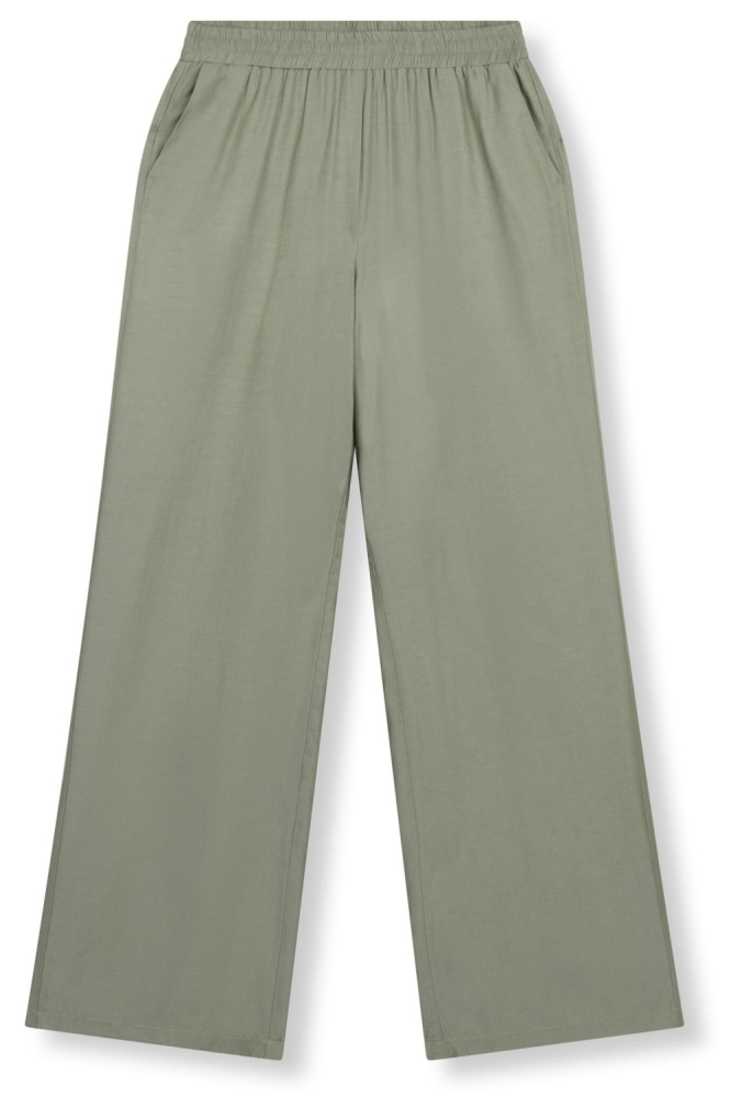 Refined Department groene dames broek | Vooraanzicht