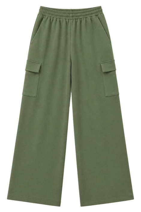 FOS Amsterdam groene dames broek | Vooraanzicht