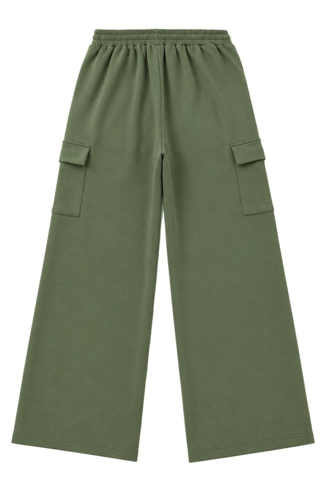 FOS Amsterdam groene dames broek | Achteraanzicht