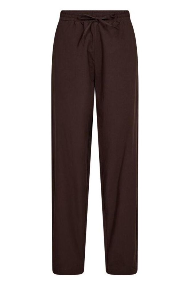 Freequent bruine dames broek | Vooraanzicht