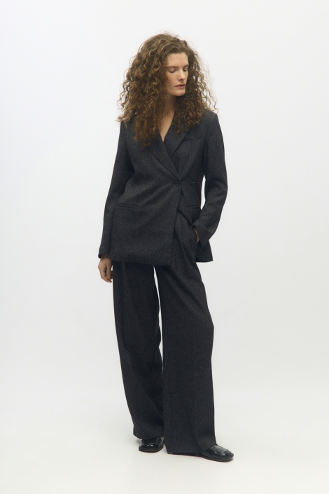 Object zwarte dames broek | Model