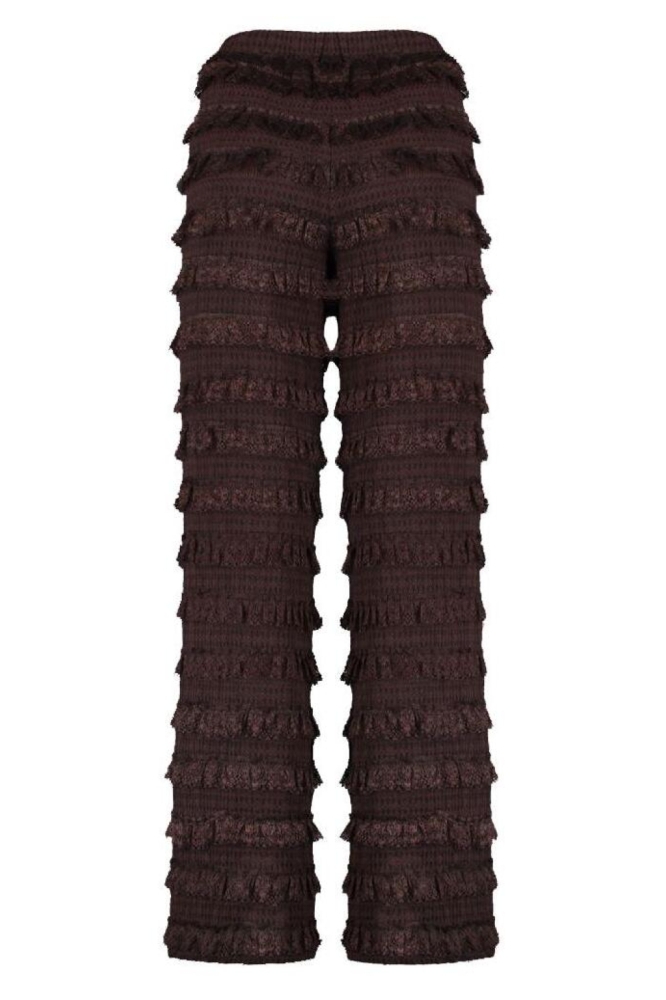 Harper & Yve bruine dames broek | Achteraanzicht