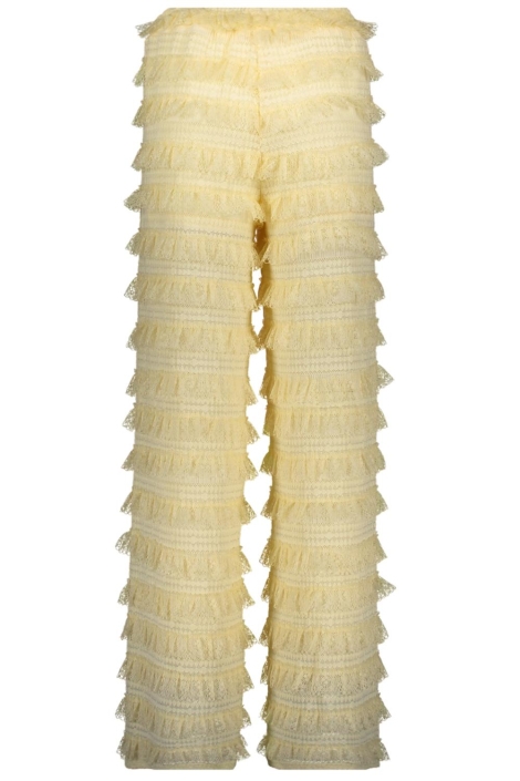 Harper & Yve gele dames broek | Achteraanzicht