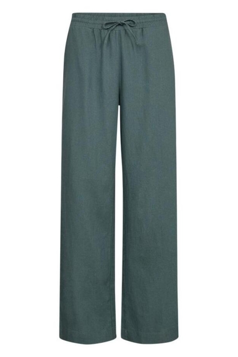 Freequent groene dames broek | Vooraanzicht