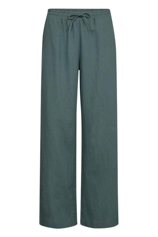 Freequent groene dames broek | Vooraanzicht