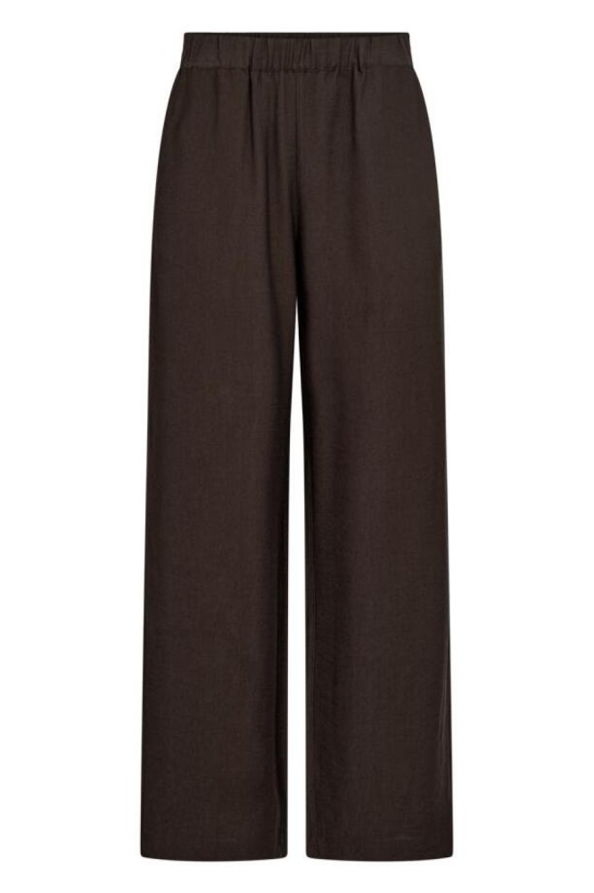Freequent bruine dames broek | Vooraanzicht
