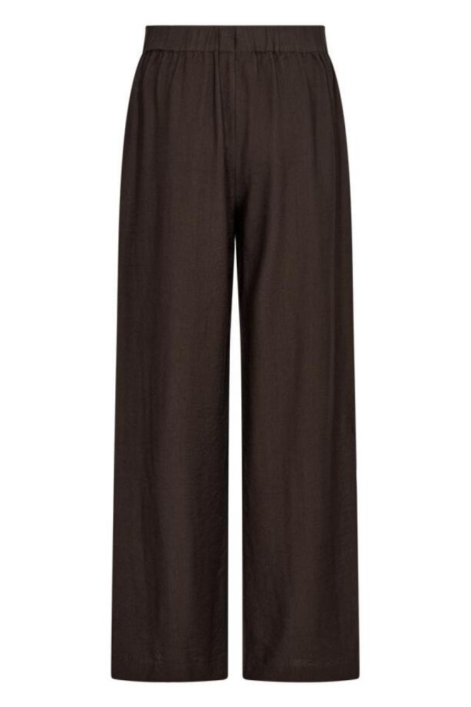 Freequent bruine dames broek | Achteraanzicht