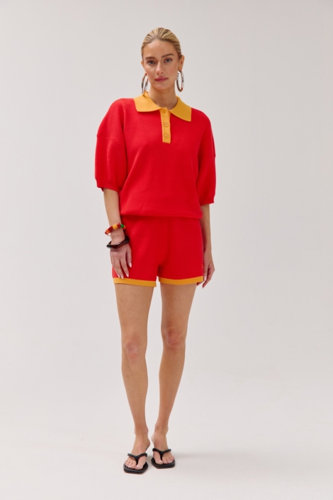 Harper & Yve rode dames korte broek | Model