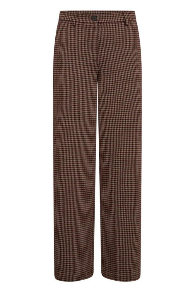 Freequent taupe dames broek | Vooraanzicht