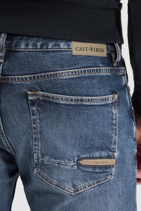 Cast Iron blauwe heren jeans | Kleurstaal