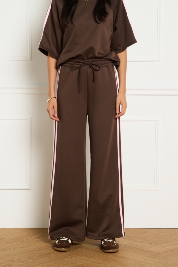LolaLiza Broek EW P BANDE2F 15100477 3720 Choco en Pink