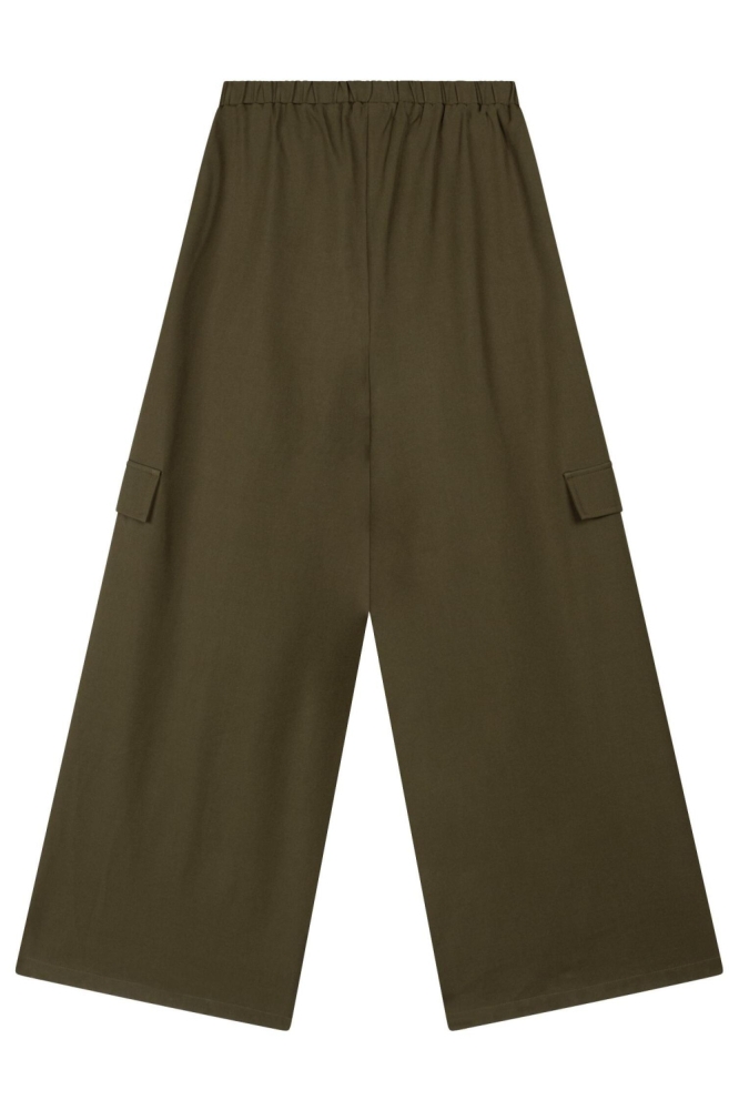 Refined Department groene dames broek | Achteraanzicht