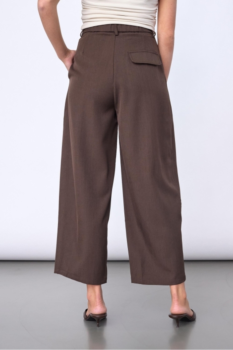 SisterS point bruine dames broek | Model achteraanzicht
