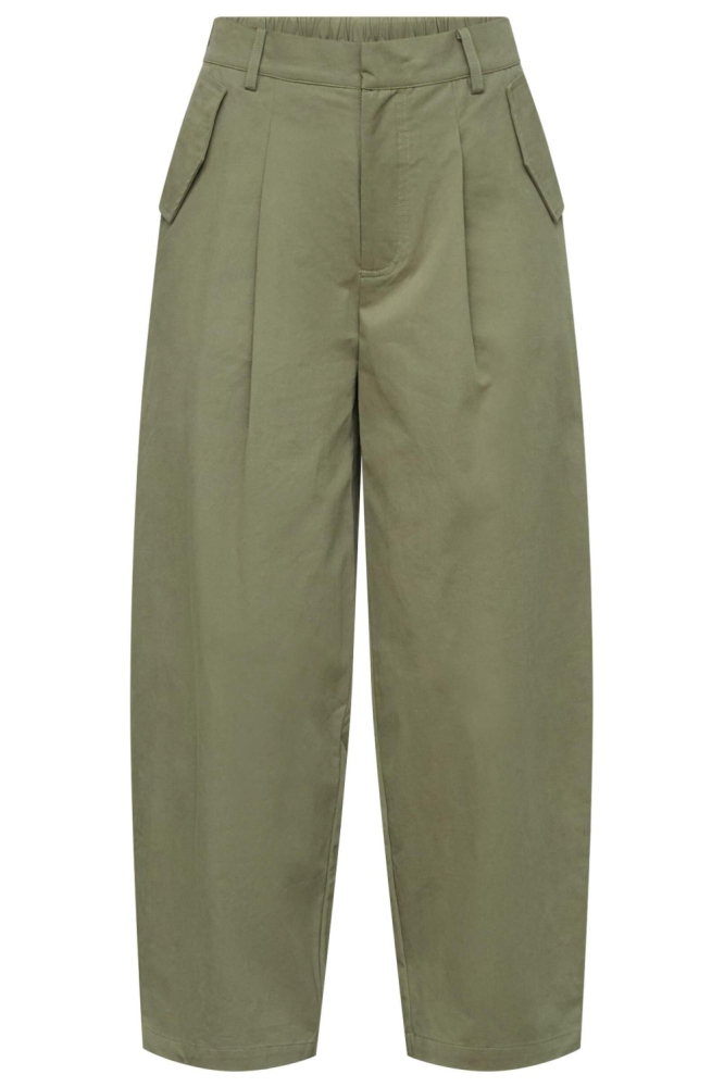 SisterS point groene dames broek | Vooraanzicht
