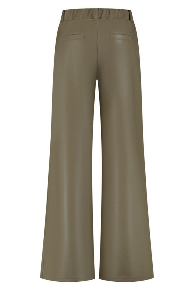 Lady Day groene dames broek | Achteraanzicht
