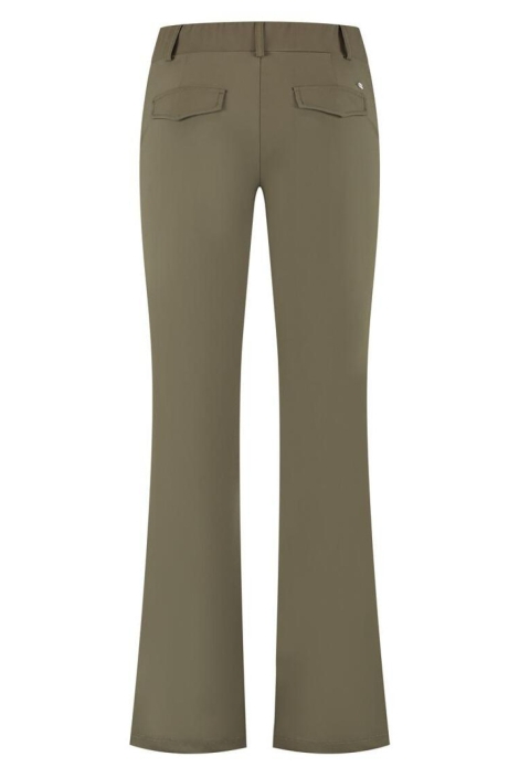 Lady Day groene dames broek | Achteraanzicht
