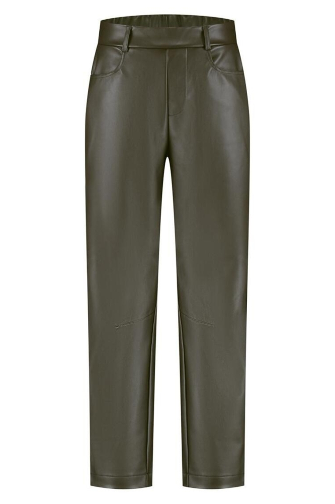 Lady Day groene dames broek | Vooraanzicht