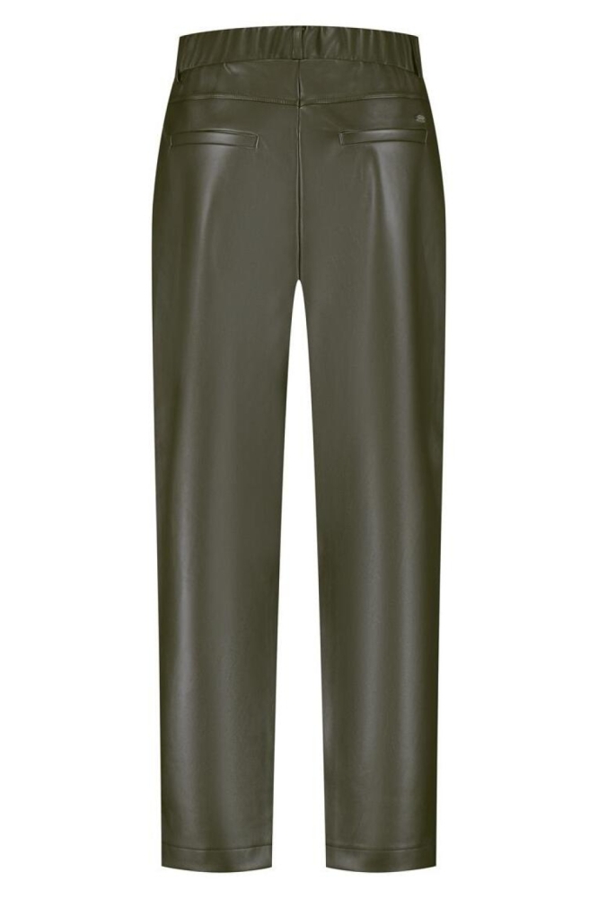 Lady Day groene dames broek | Achteraanzicht