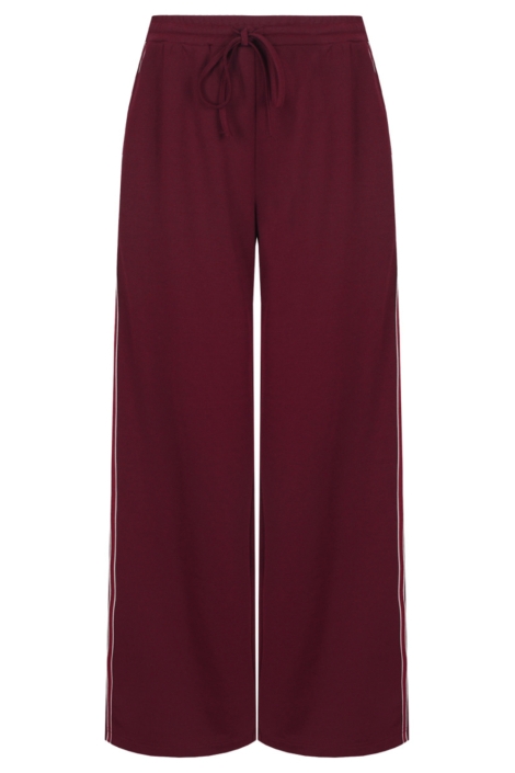 C&S The Label bordeaux dames broek | Vooraanzicht