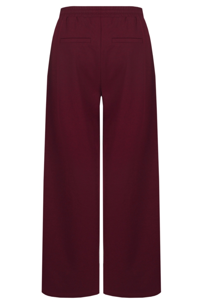 C&S The Label bordeaux dames broek | Achteraanzicht