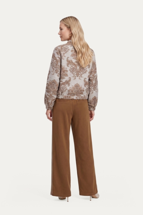 C&S The Label multi color dames broek | Model achteraanzicht