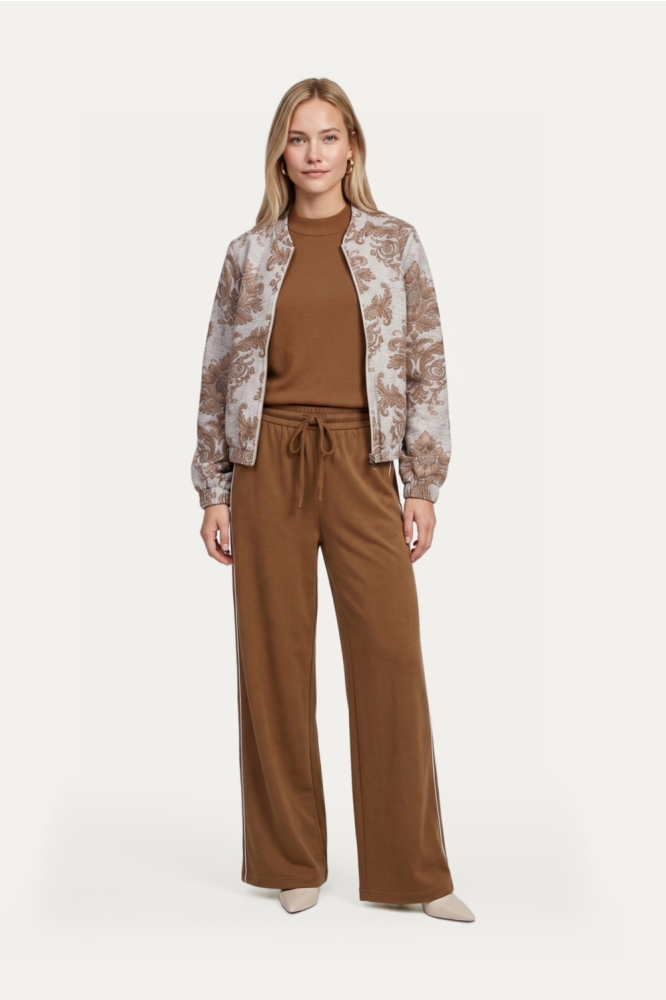 C&S The Label multi color dames broek | Model vooraanzicht