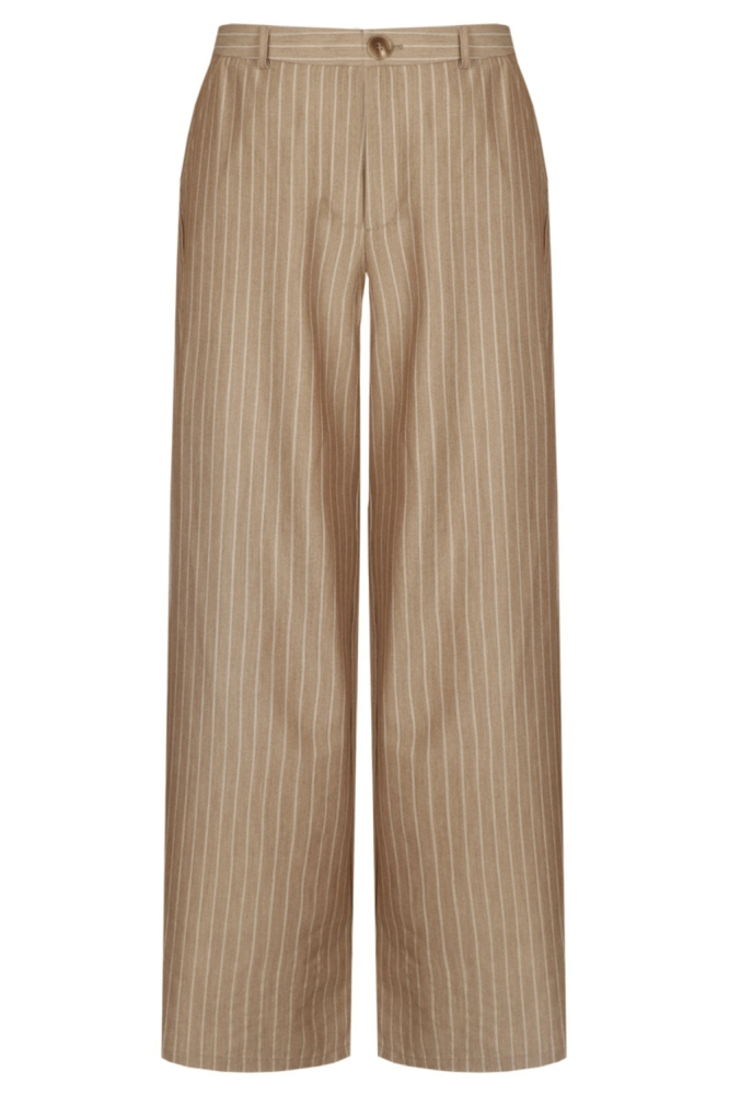 C&S The Label camel dames broek | Vooraanzicht