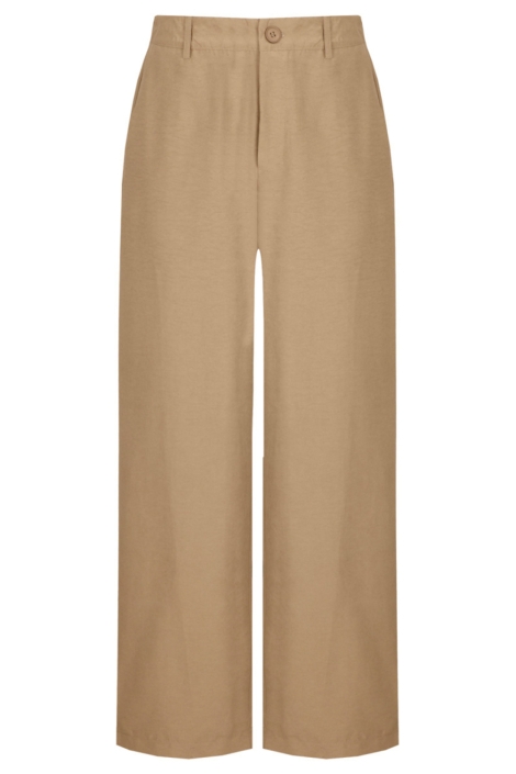 C&S The Label camel dames broek | Vooraanzicht