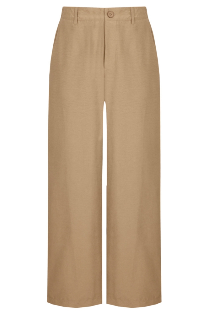 C&S The Label camel dames broek | Vooraanzicht