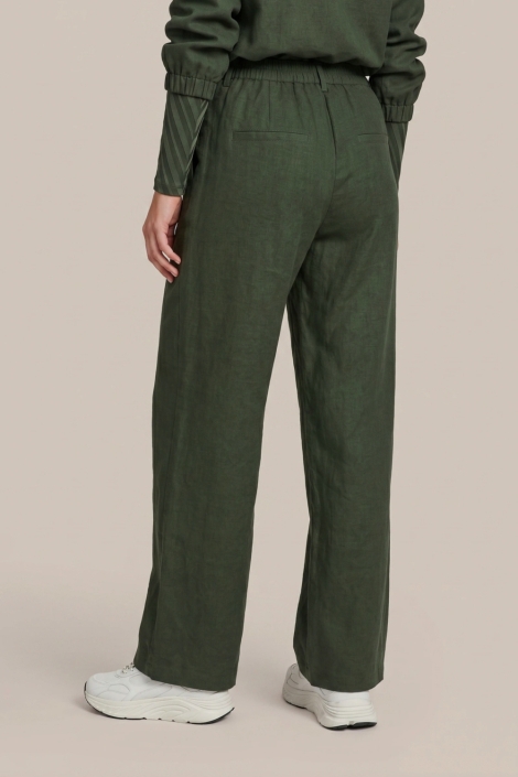 C&S The Label groene dames broek | Model achteraanzicht