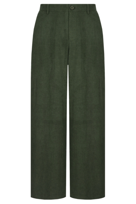 C&S The Label groene dames broek | Vooraanzicht