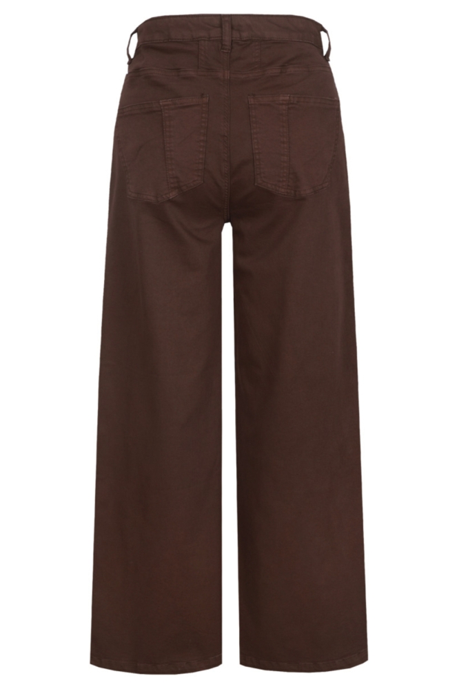 C&S The Label bruine dames broek | Achteraanzicht