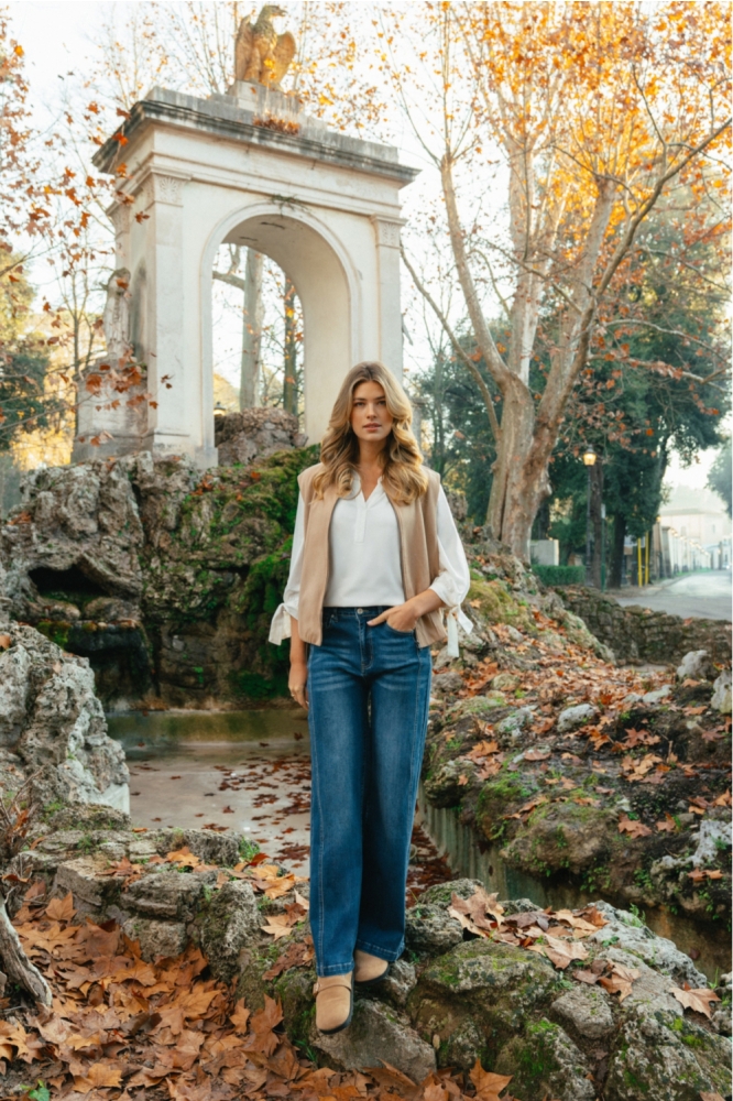 C&S The Label blauwe dames jeans | Sfeerbeeld, In situatie