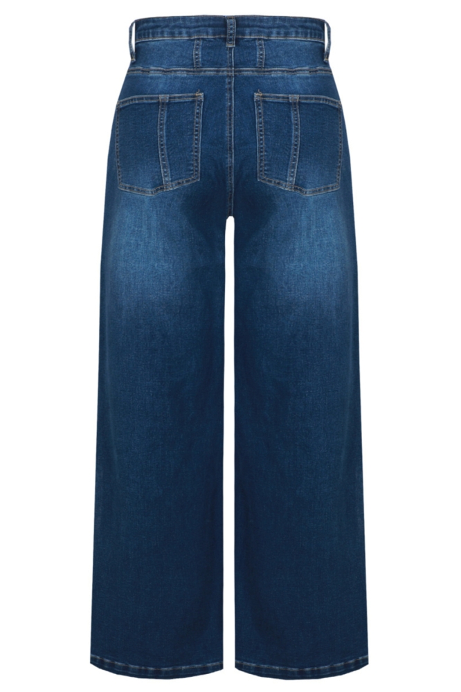 C&S The Label blauwe dames jeans | Achteraanzicht
