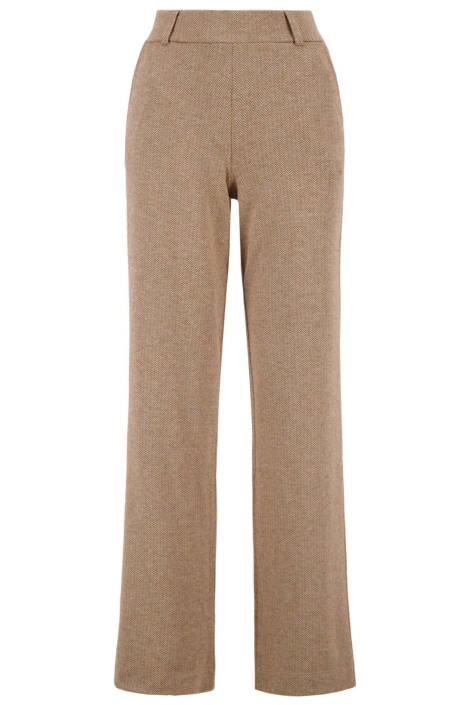 Zusss taupe dames broek | Vooraanzicht
