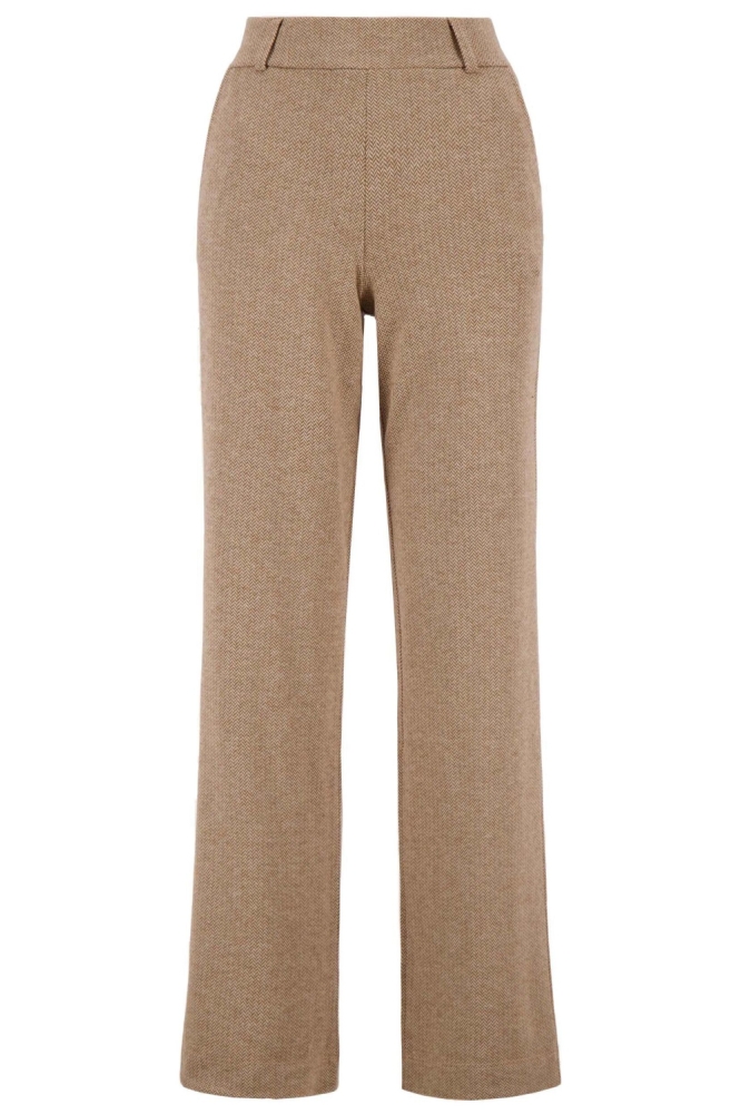 Zusss taupe dames broek | Vooraanzicht