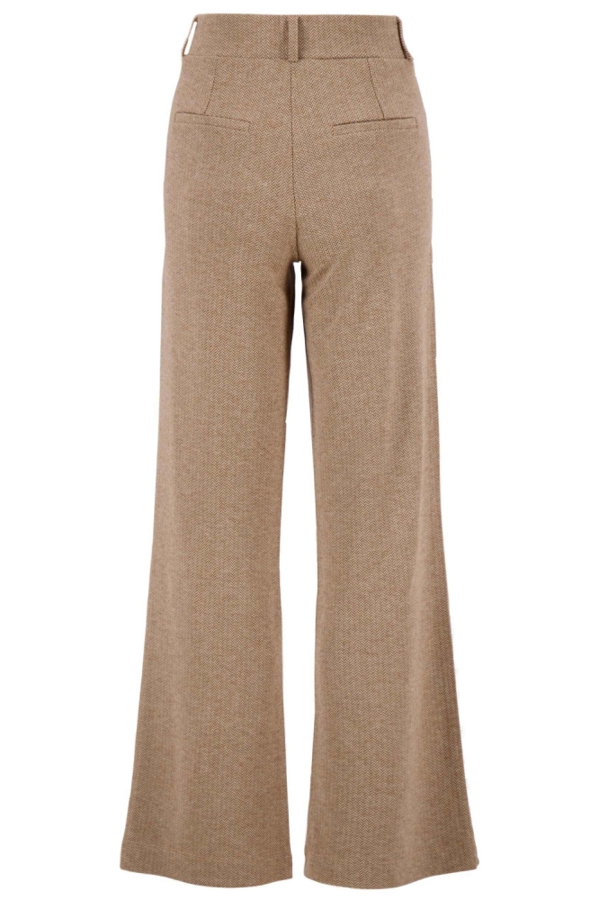 Zusss taupe dames broek | Achteraanzicht