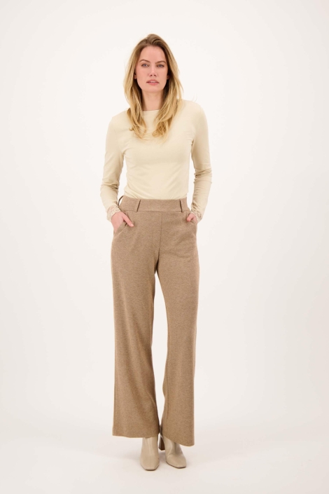 Zusss taupe dames broek | Model